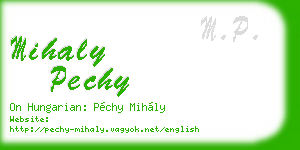 mihaly pechy business card